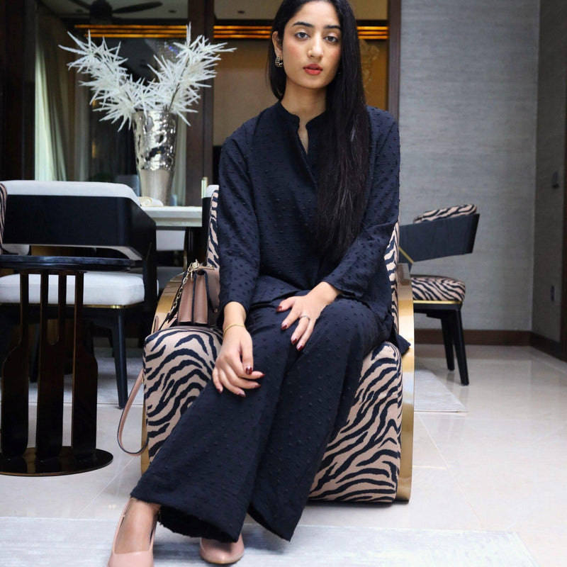 Black Loose Coord Trousers