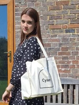 Cyan Tote Bag