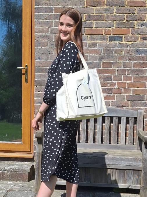 Cyan Tote Bag