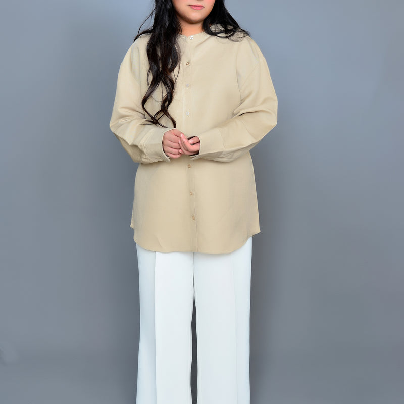 Beige Linen Shirt