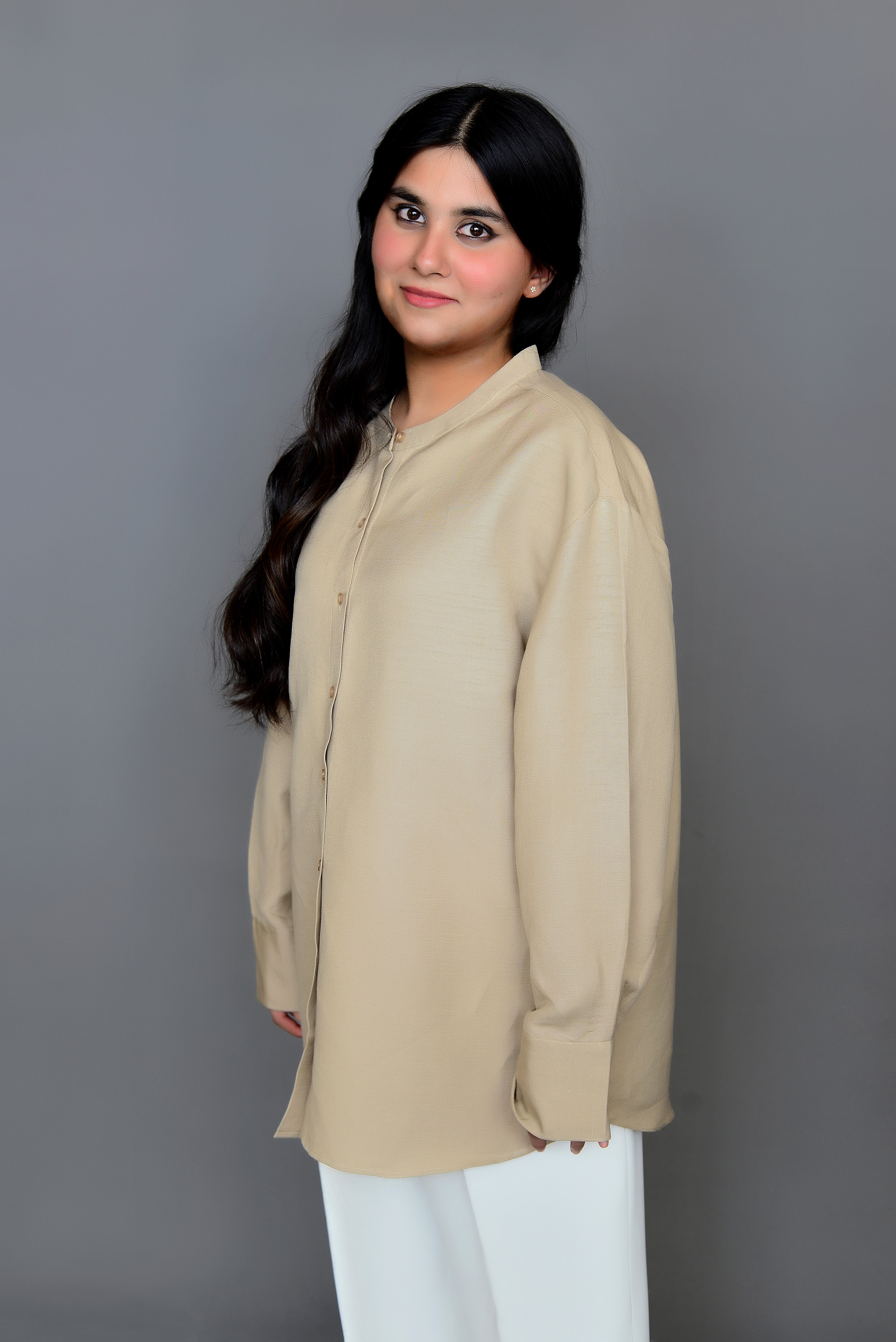 Beige Linen Shirt