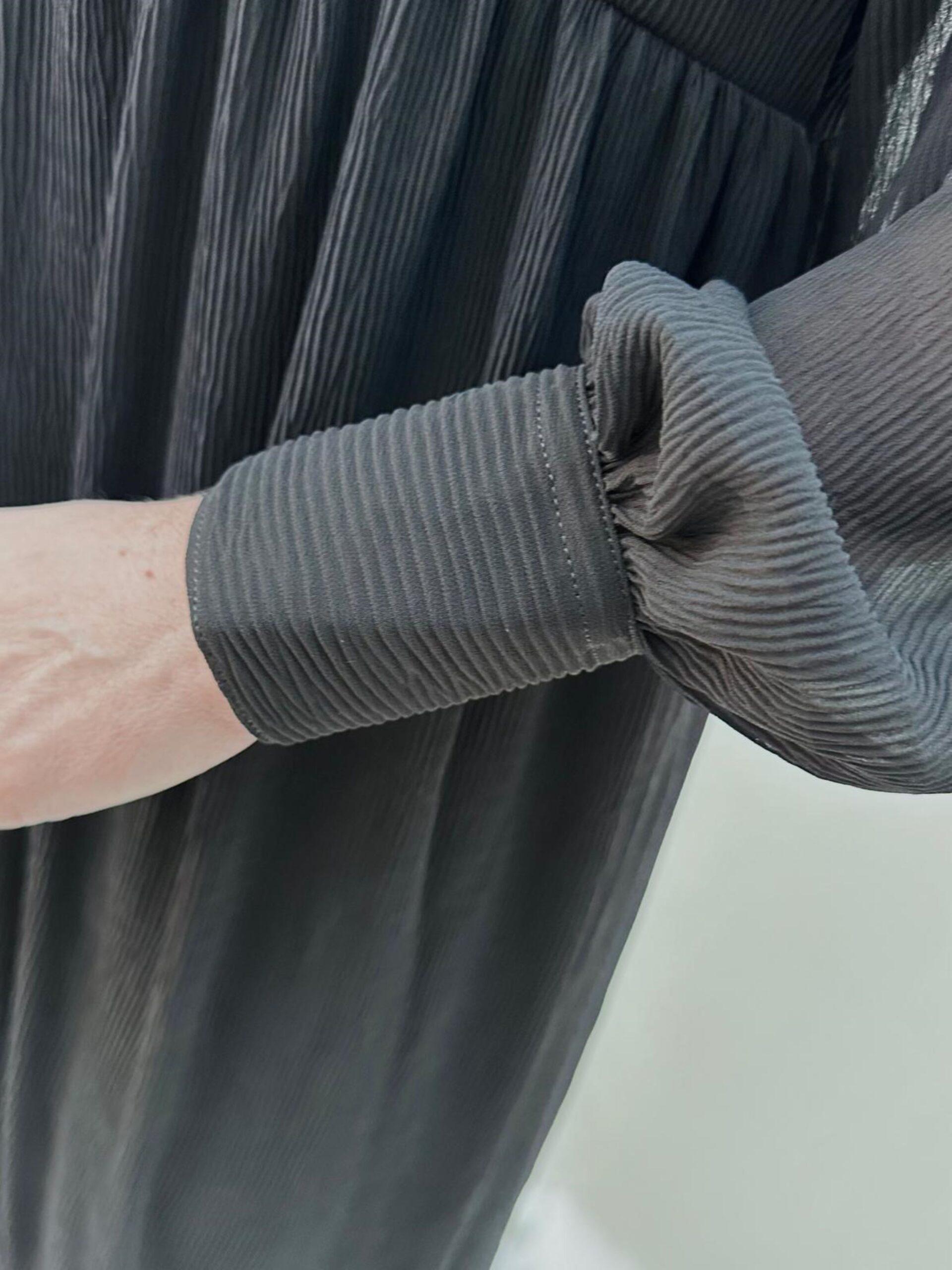 Black Pleated Dress