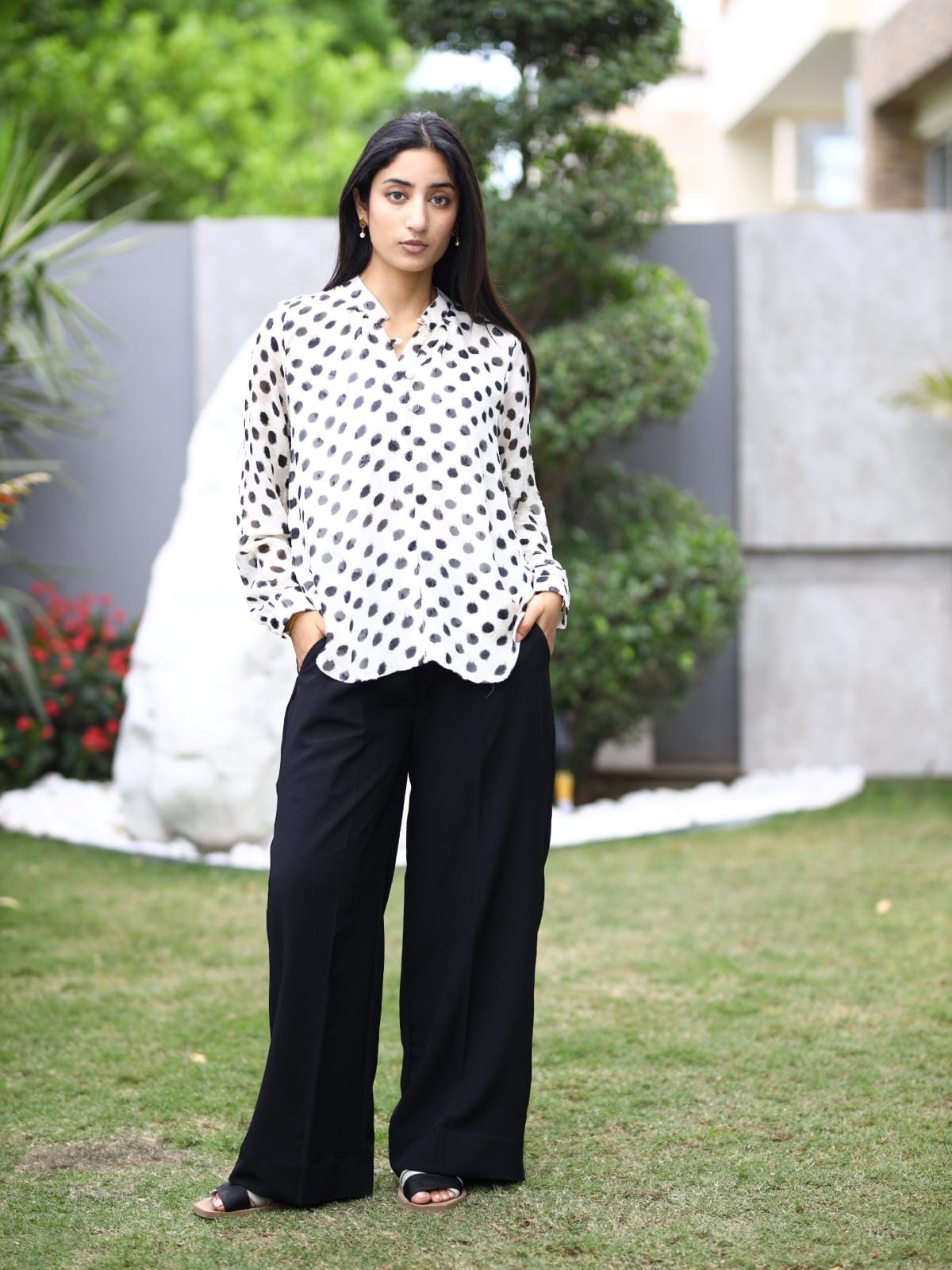 Ivory Full Sleeve Blouse