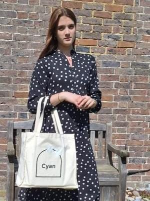 Cyan Tote Bag