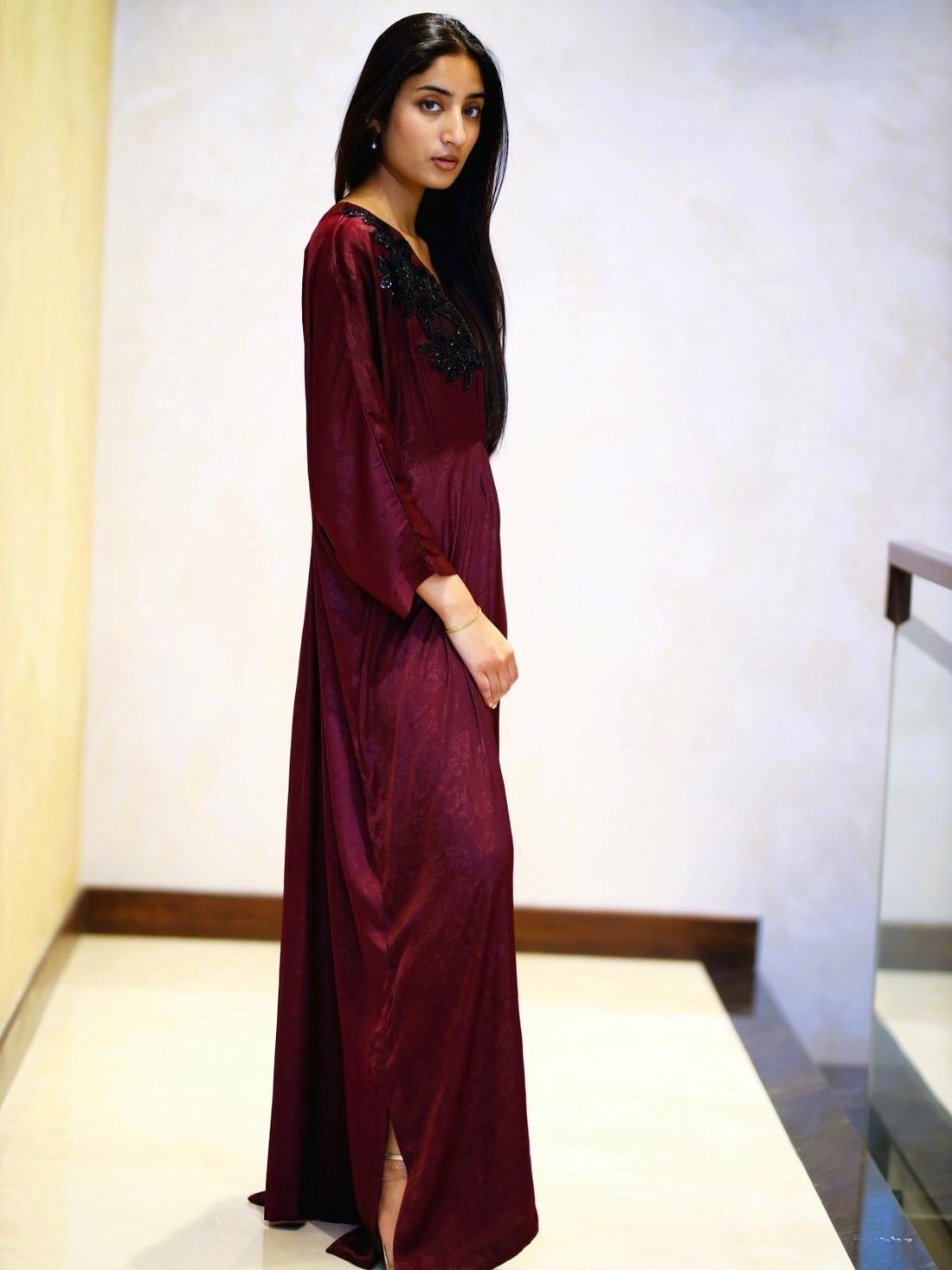Burgundy Kaftan