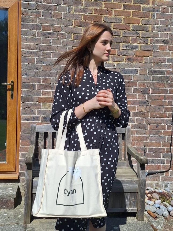 Cyan Tote Bag