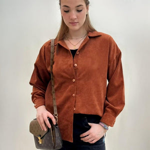 Oversized Rust Shirt