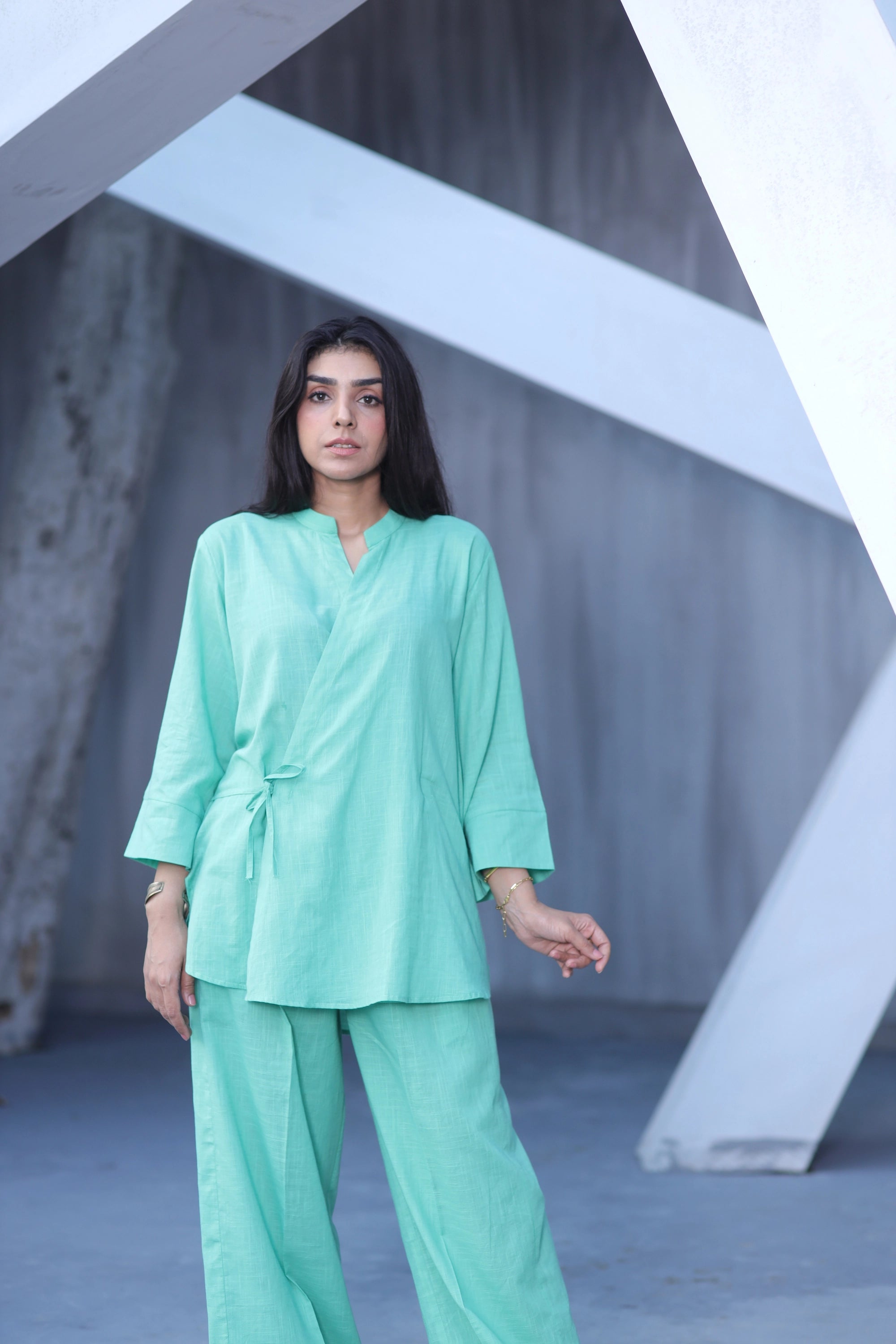 Cool Green Wrap Around Coord Set