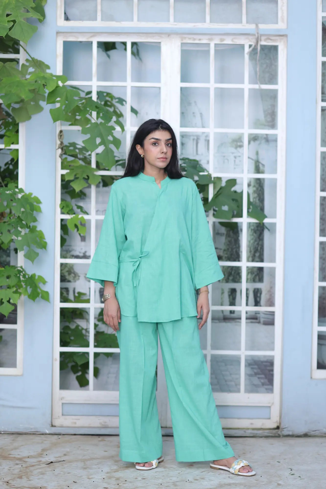 Cool Green Wrap Around Coord Set