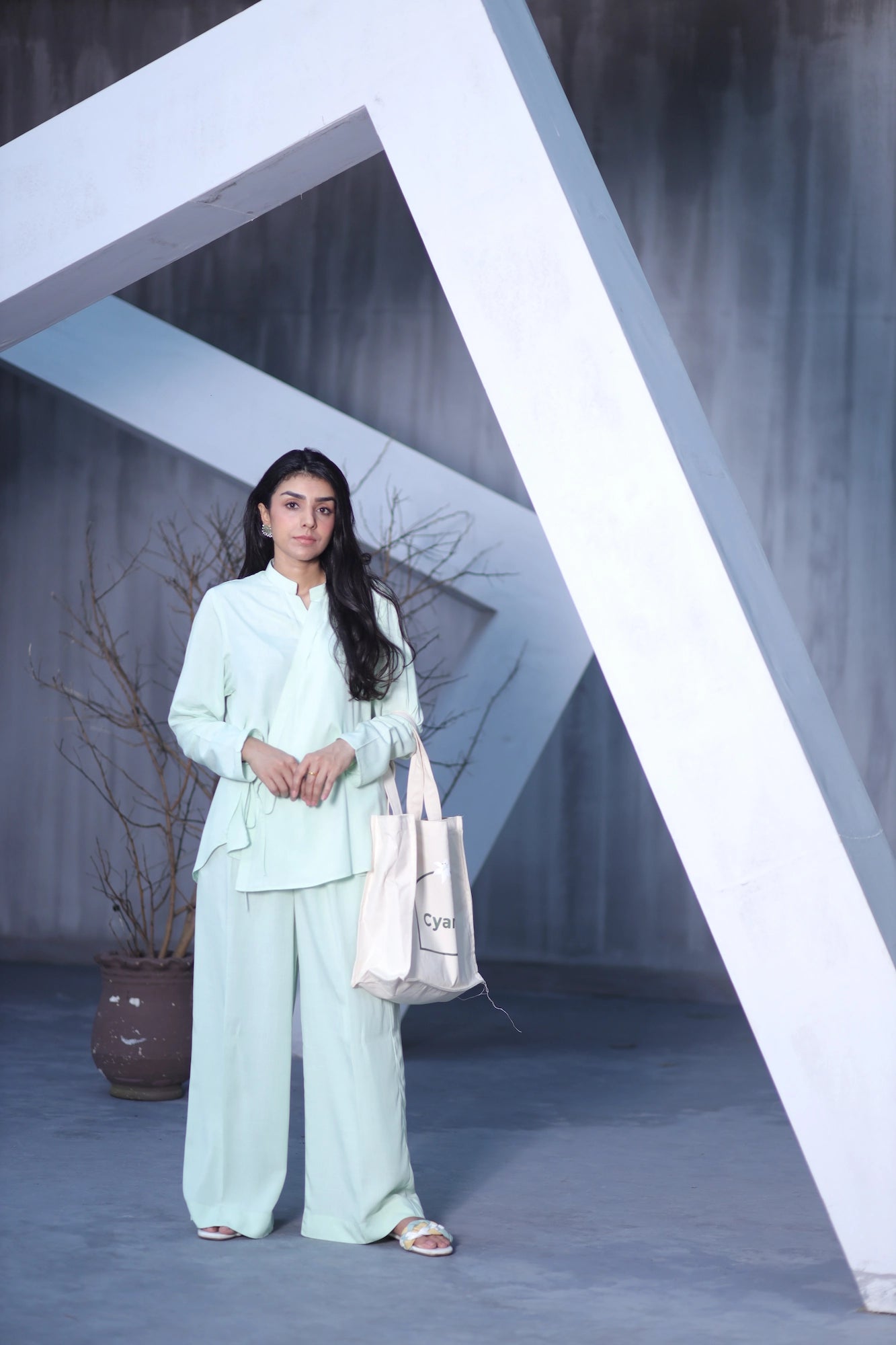 Mint Green Wrap Around Coord Set