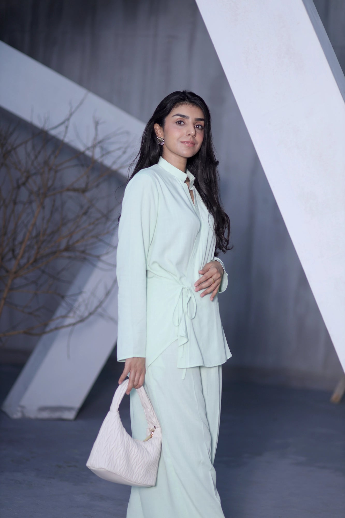 Mint Green Wrap Around Coord Set