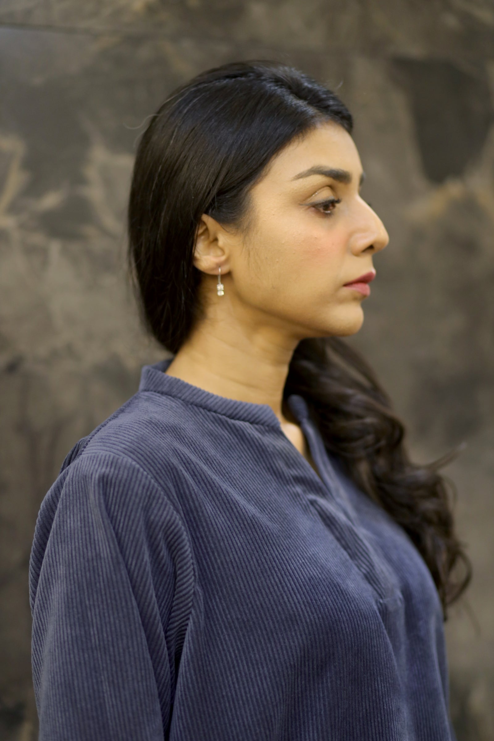 Blue Corduroy Coord Set