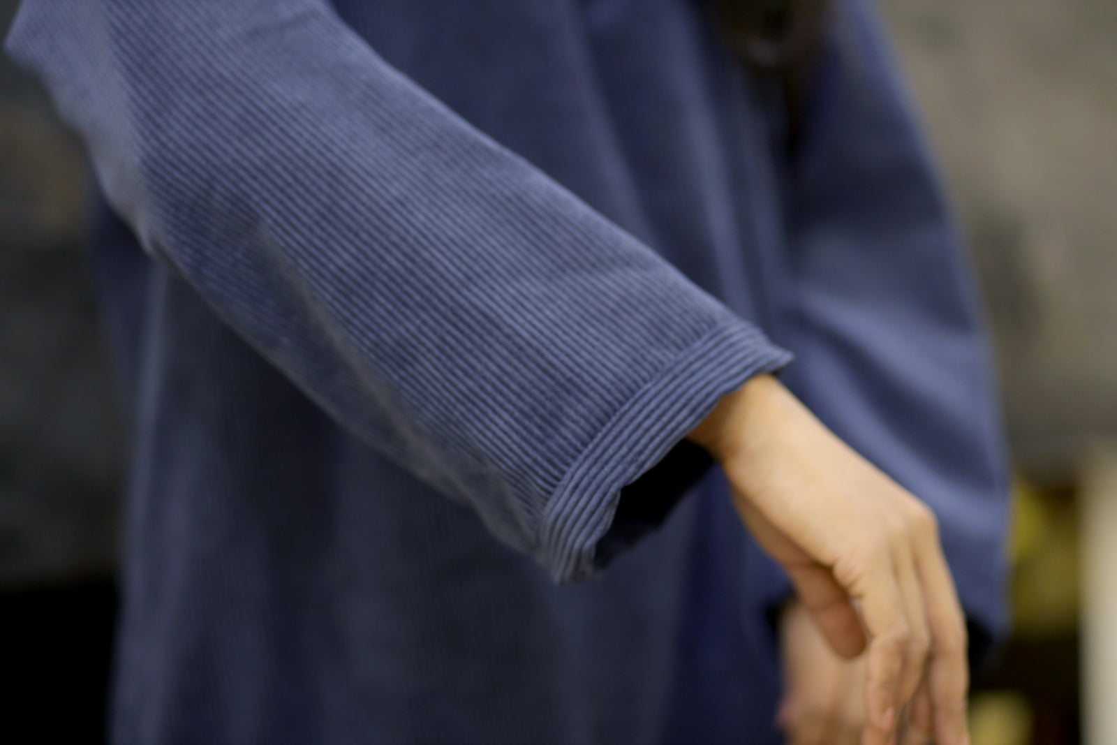 Blue Corduroy Coord Set