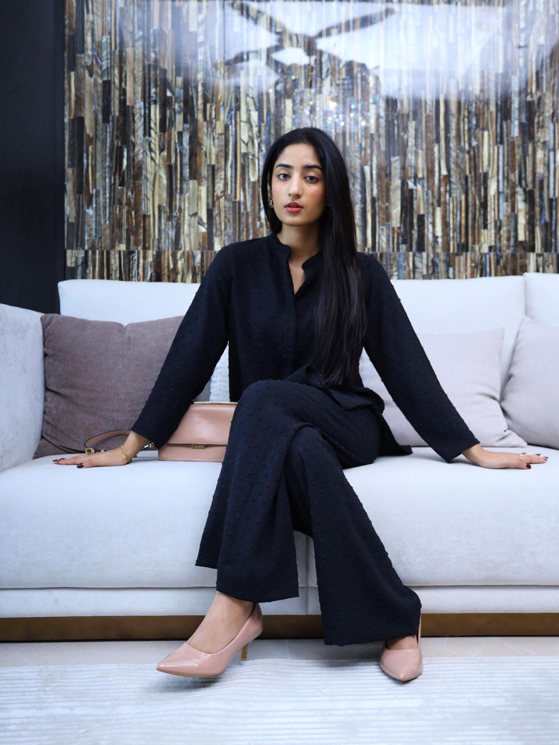 Black Loose Coord Trousers