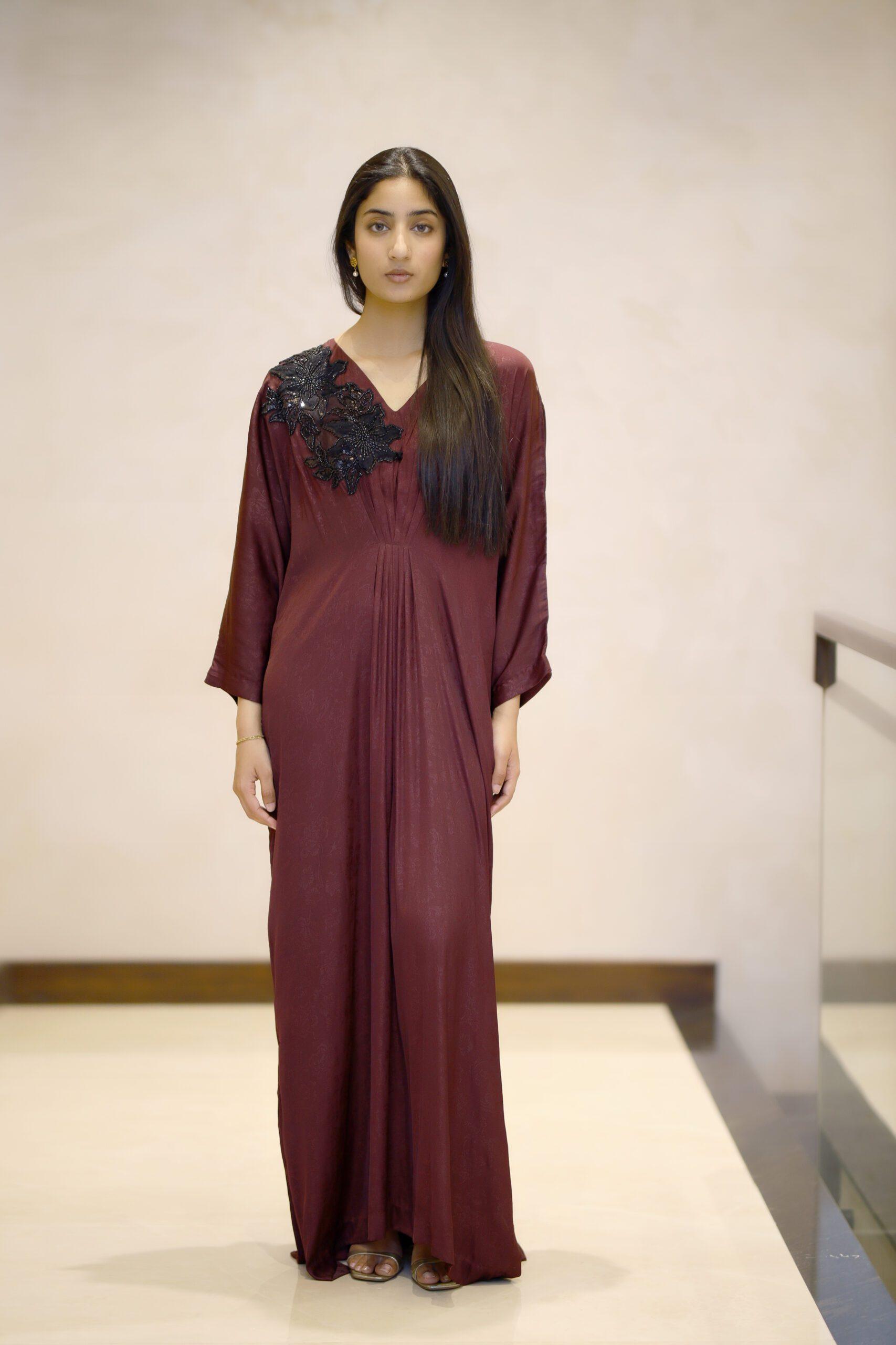 Burgundy Kaftan