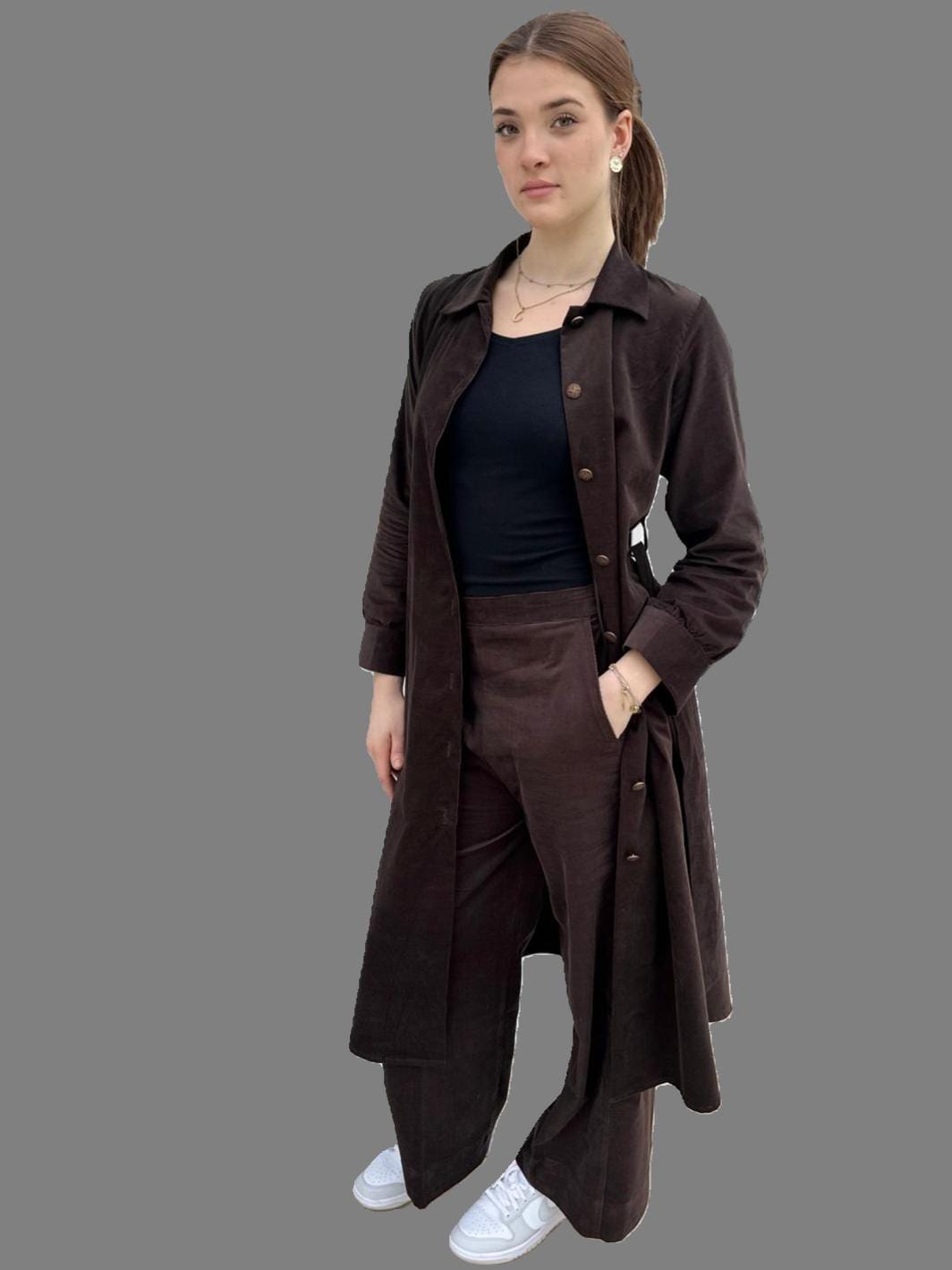 Chocolate Brown Coord Set