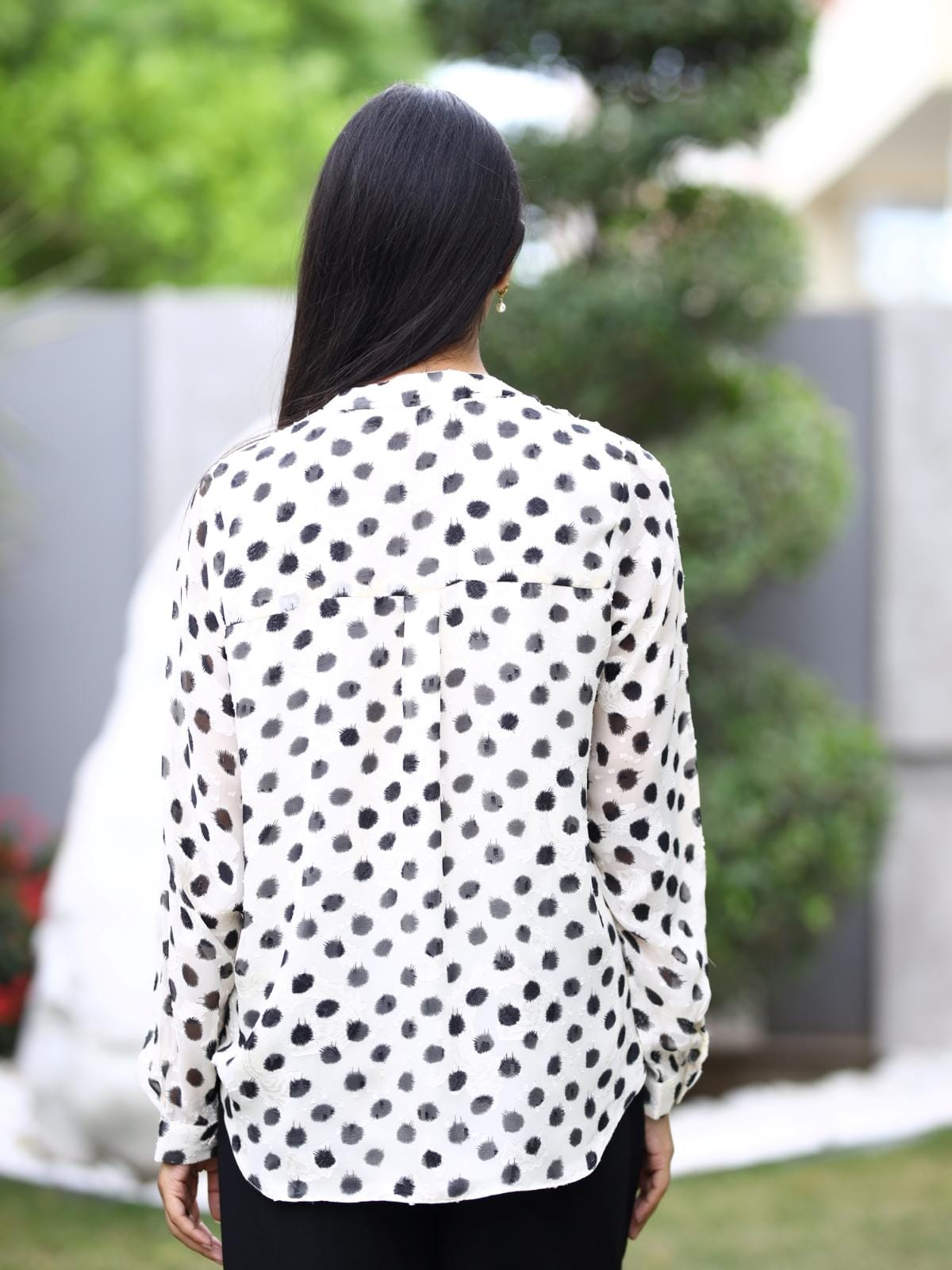 Ivory Full Sleeve Blouse