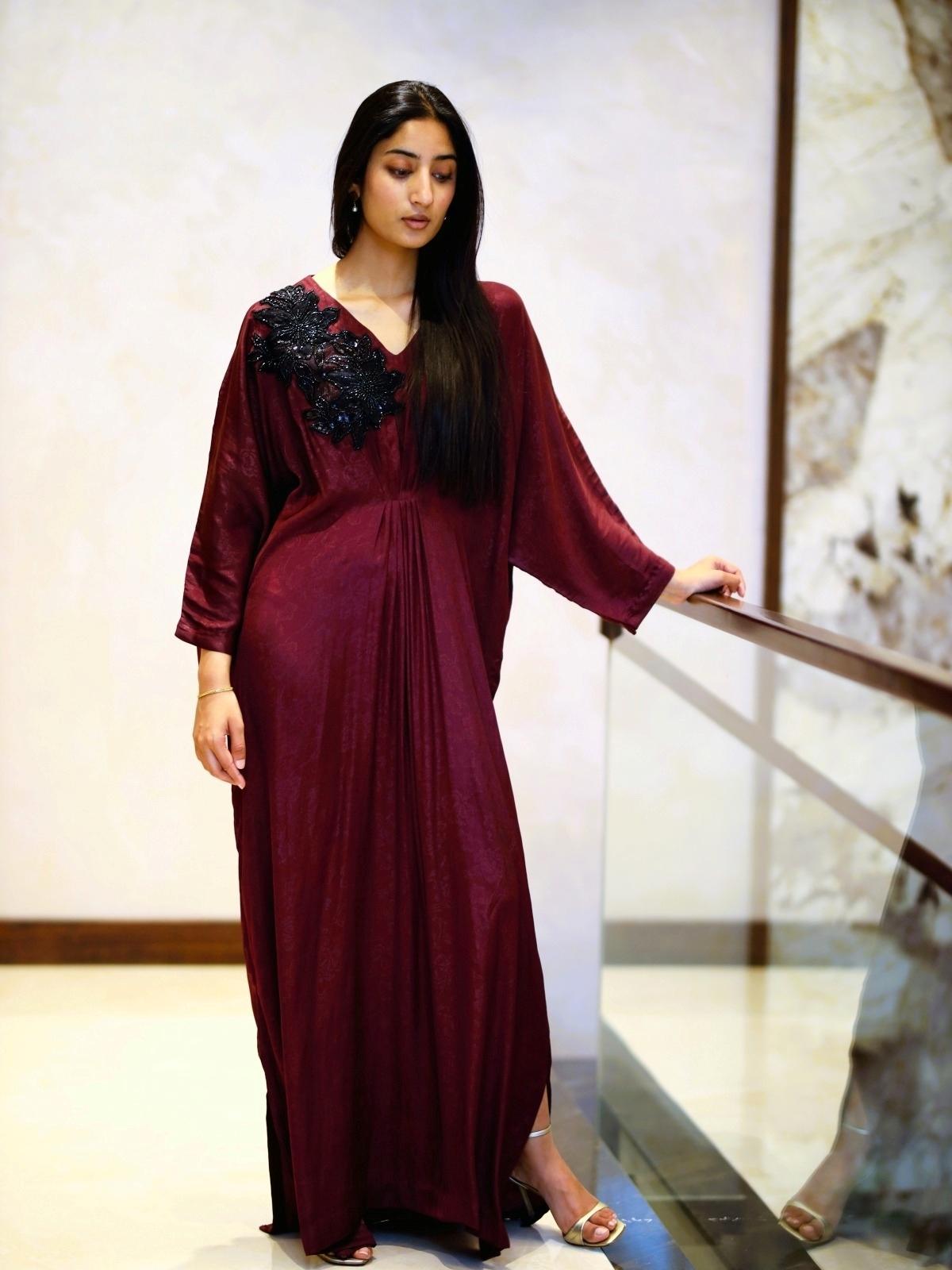 Burgundy Kaftan