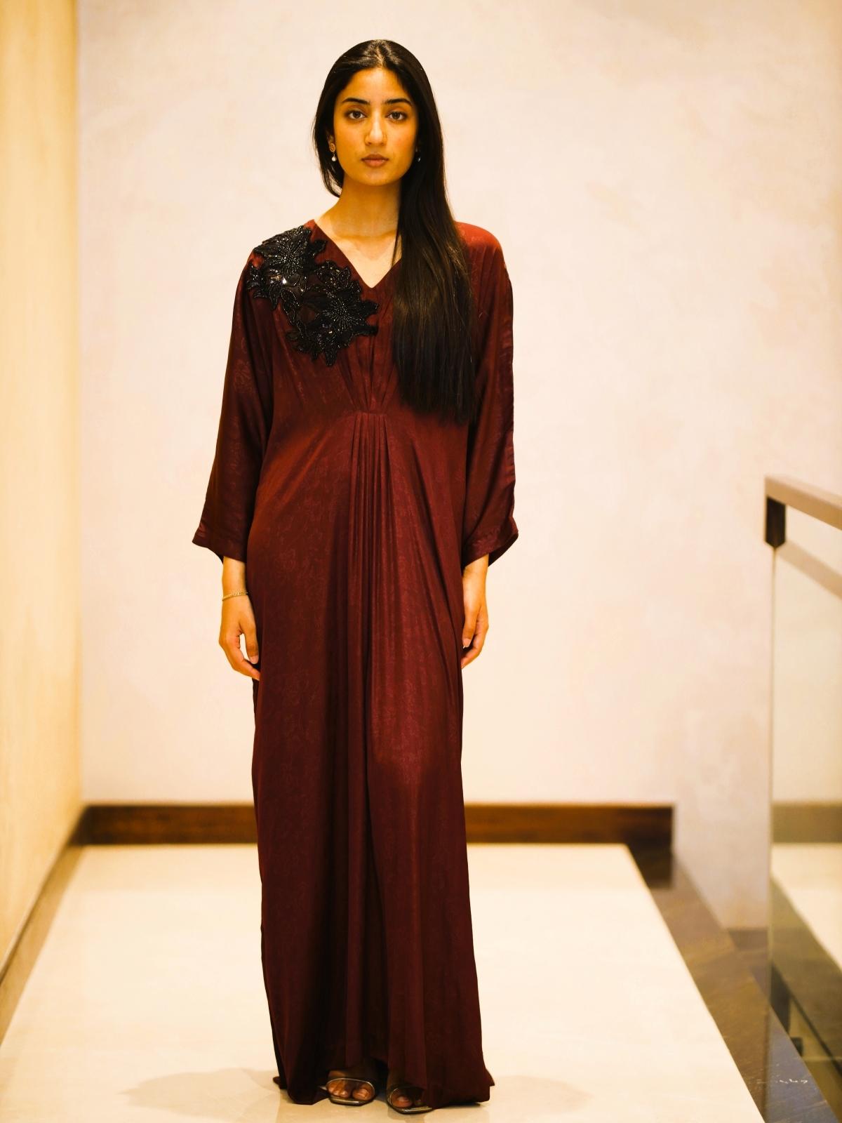 Burgundy Kaftan