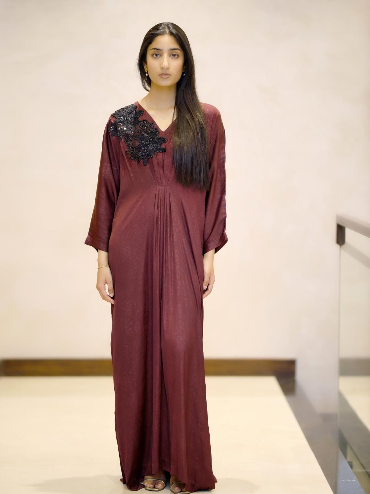 Burgundy Kaftan