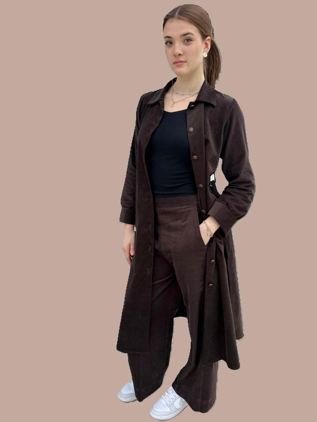 Chocolate Brown Coord Set