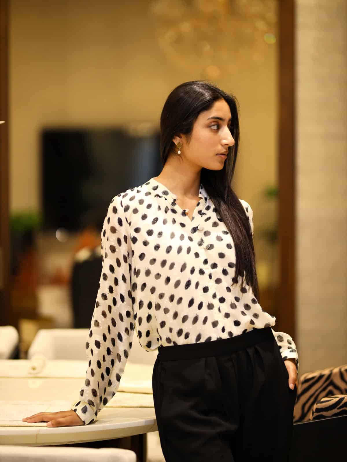 Ivory Full Sleeve Blouse