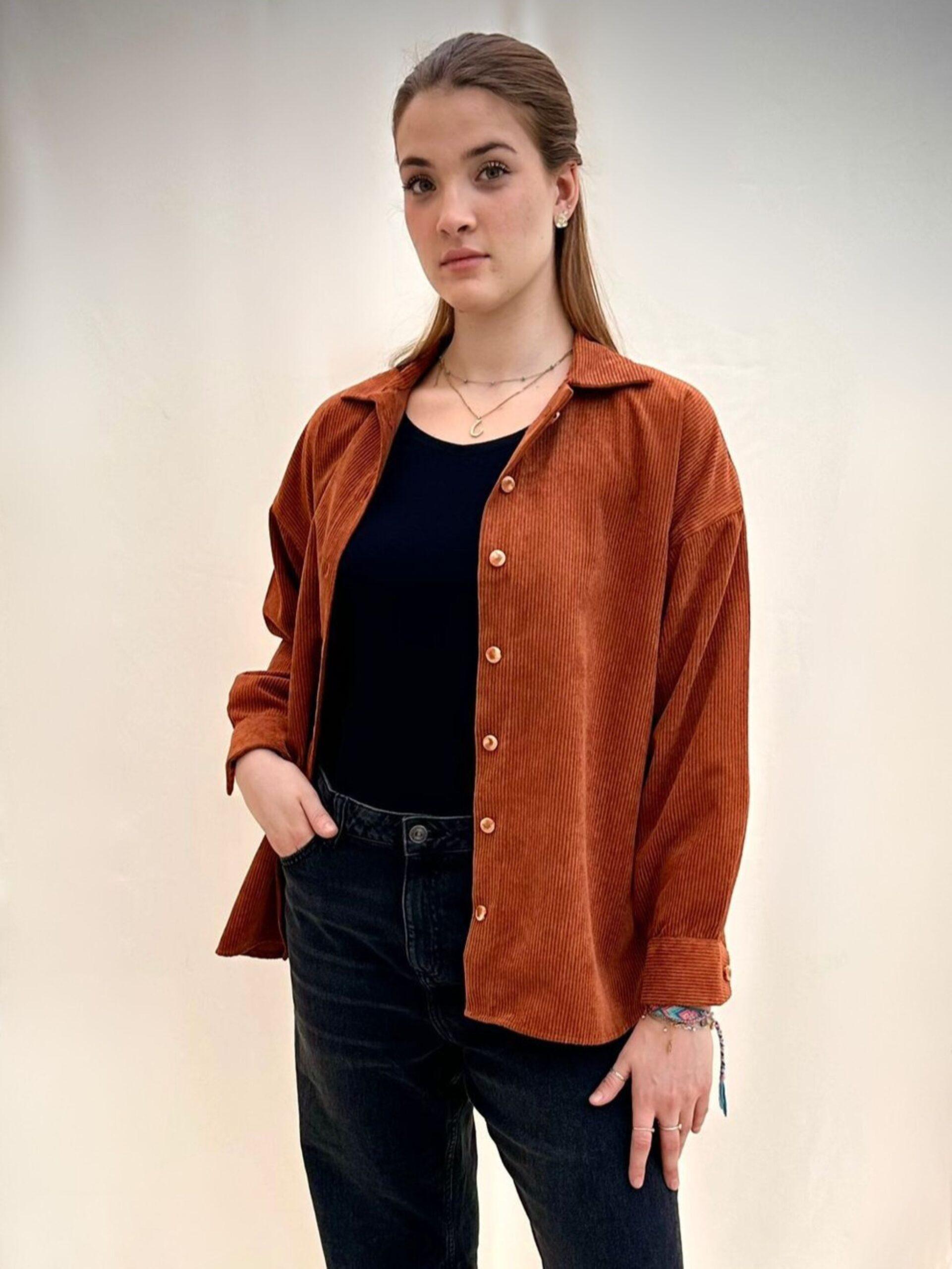 Oversized Rust Shirt
