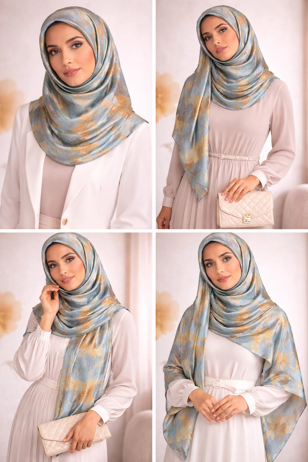 Butterfly Veil Silk Scarf