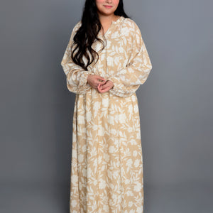 Cream and Beige Dress