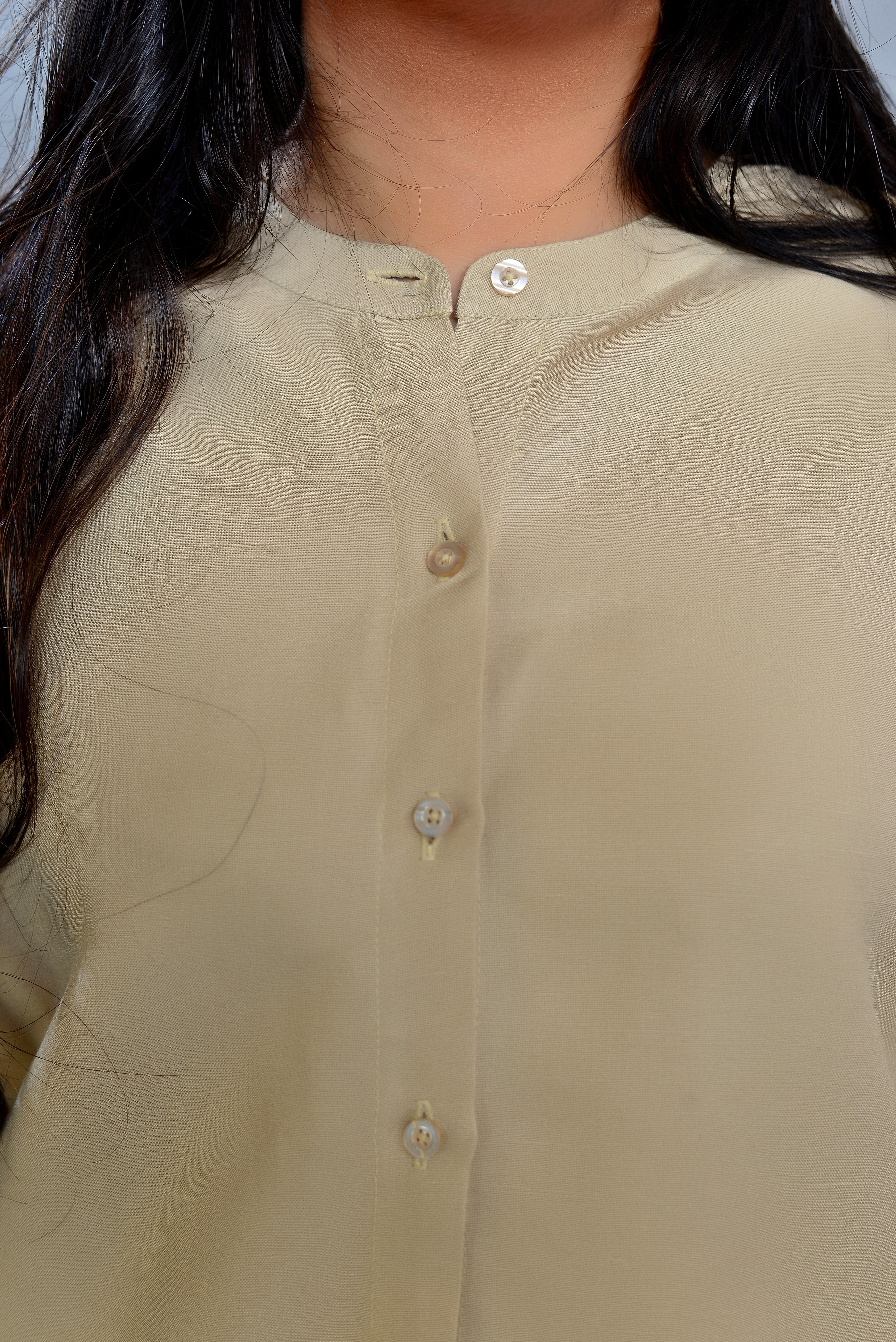 Beige Linen Shirt