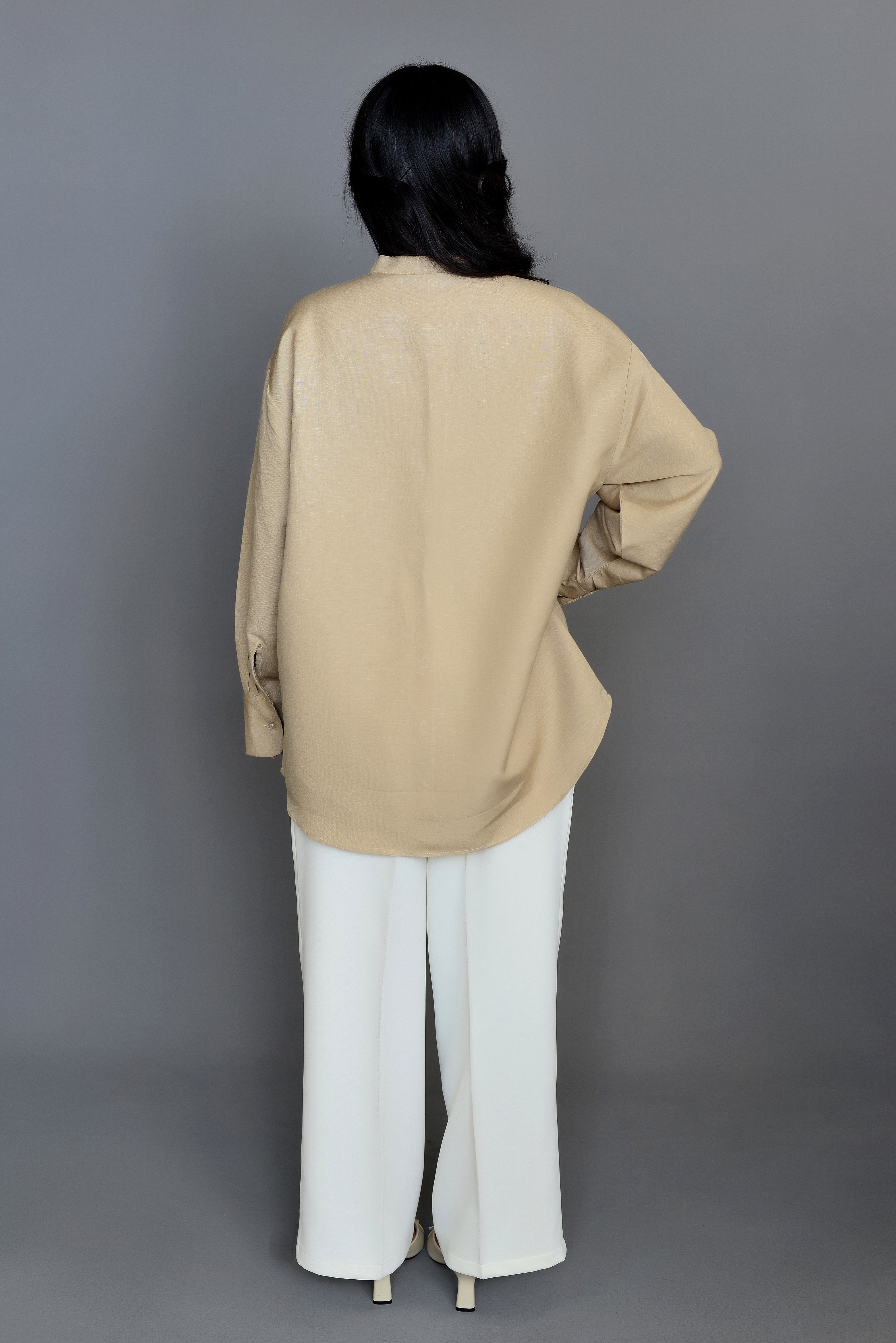 Beige Linen Shirt