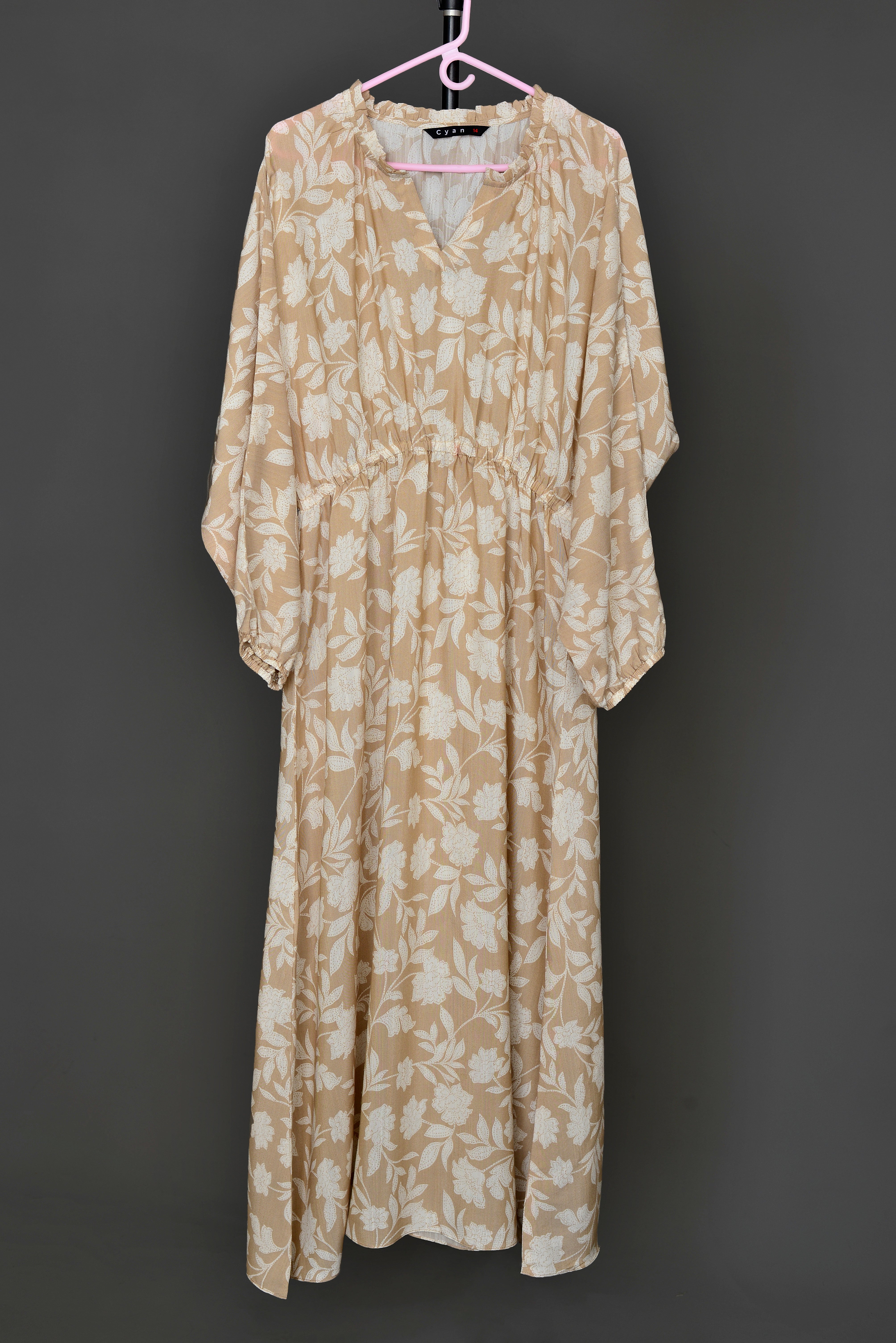 Cream and Beige Dress