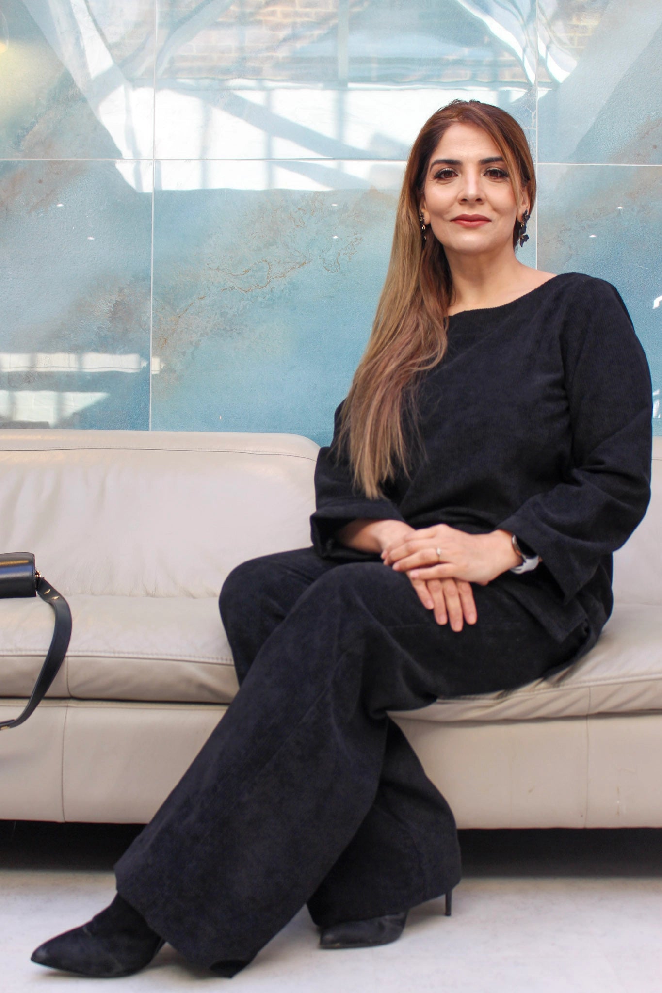 Black Corduroy Coord Set