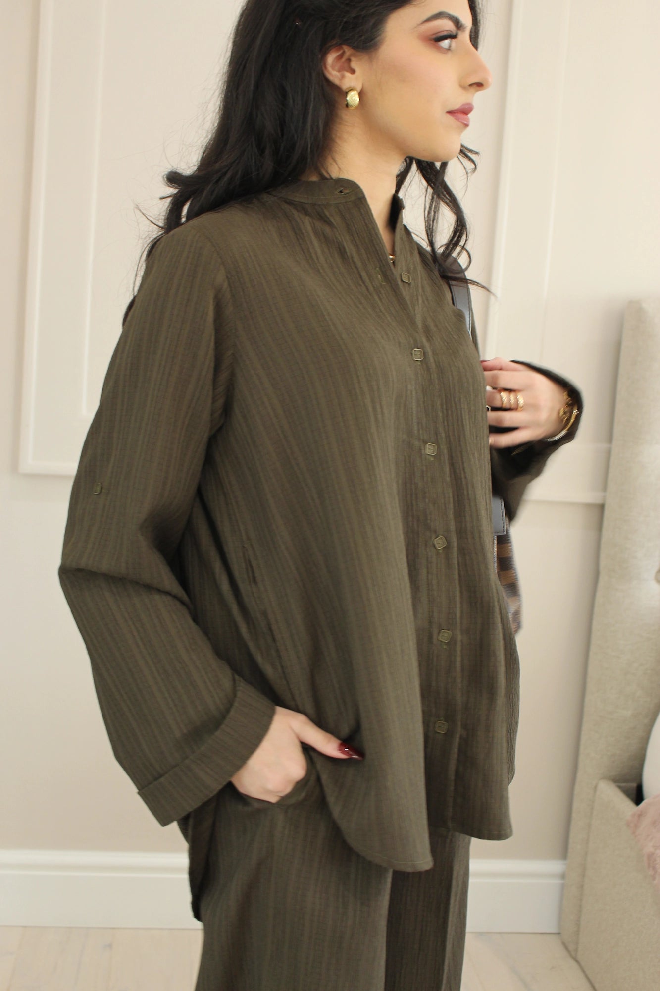 Olive Green Coord Set