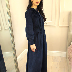 Blue Corduroy Dress