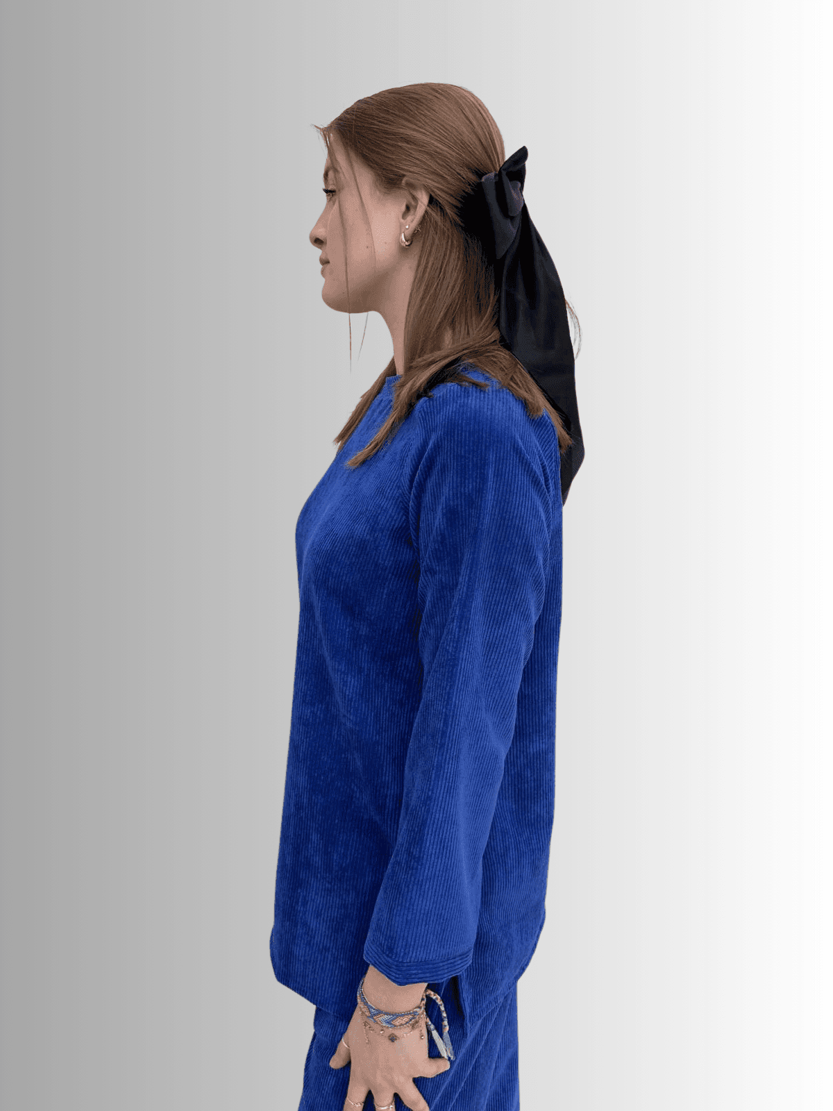 Blue Corduroy Coord Set