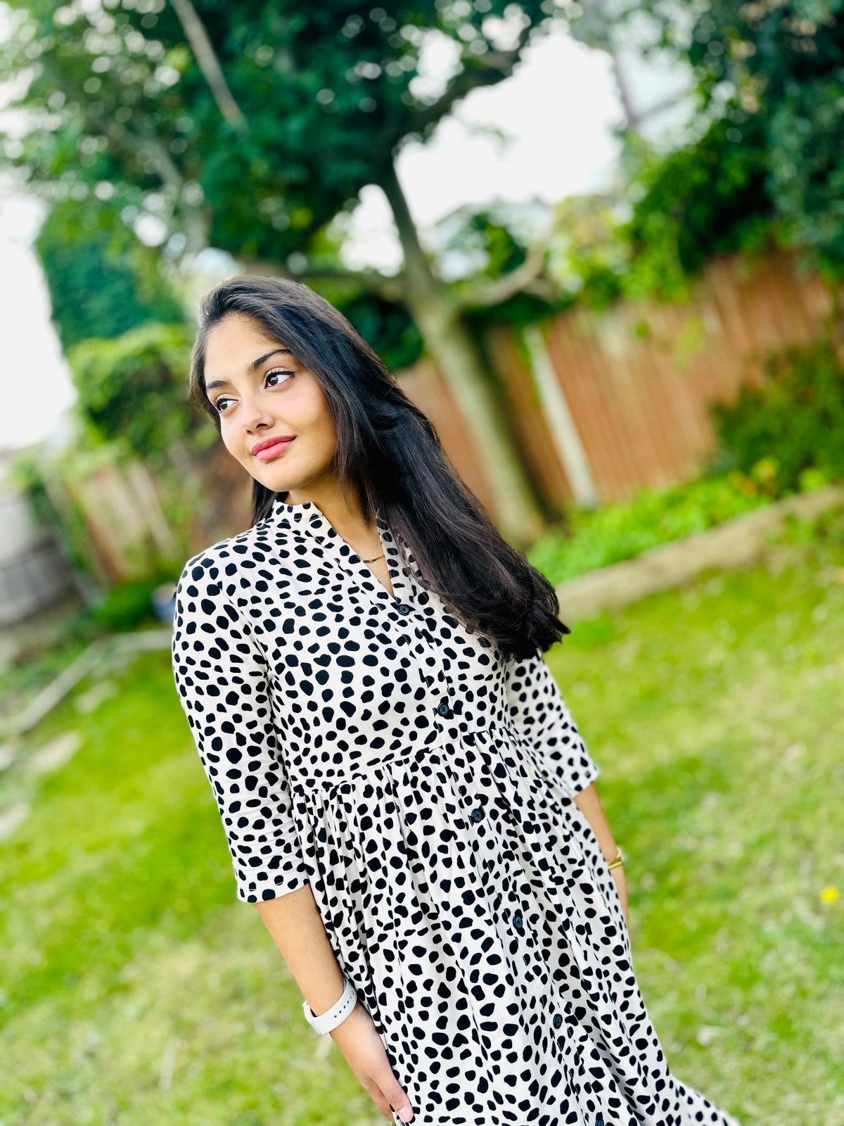 Cheetah Print Midi Dress