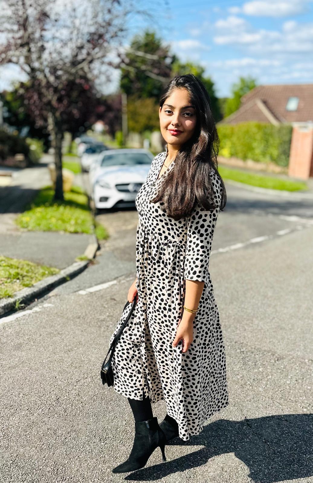 Cheetah Print Midi Dress
