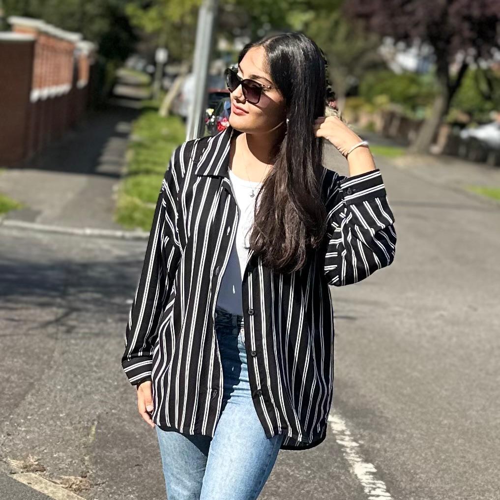 Oversized Striped Shirt