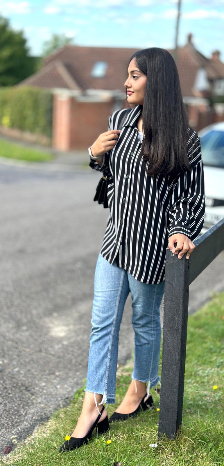 Oversized Striped Shirt