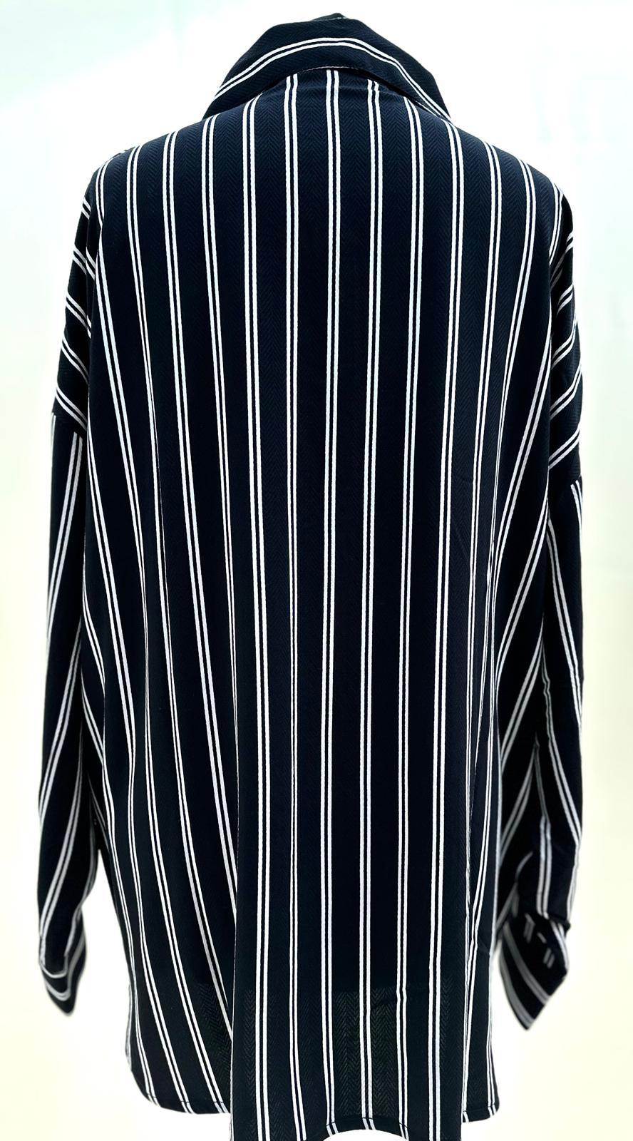 Oversized Striped Shirt