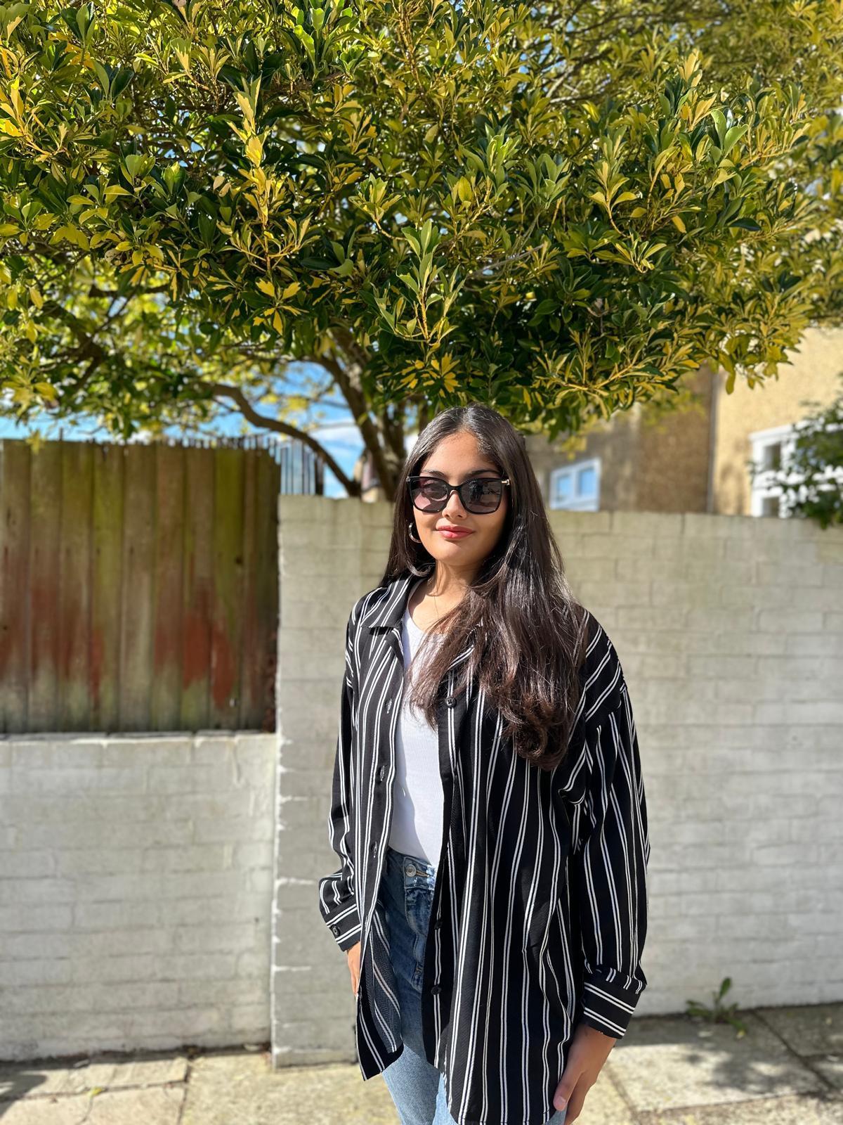 Oversized Striped Shirt