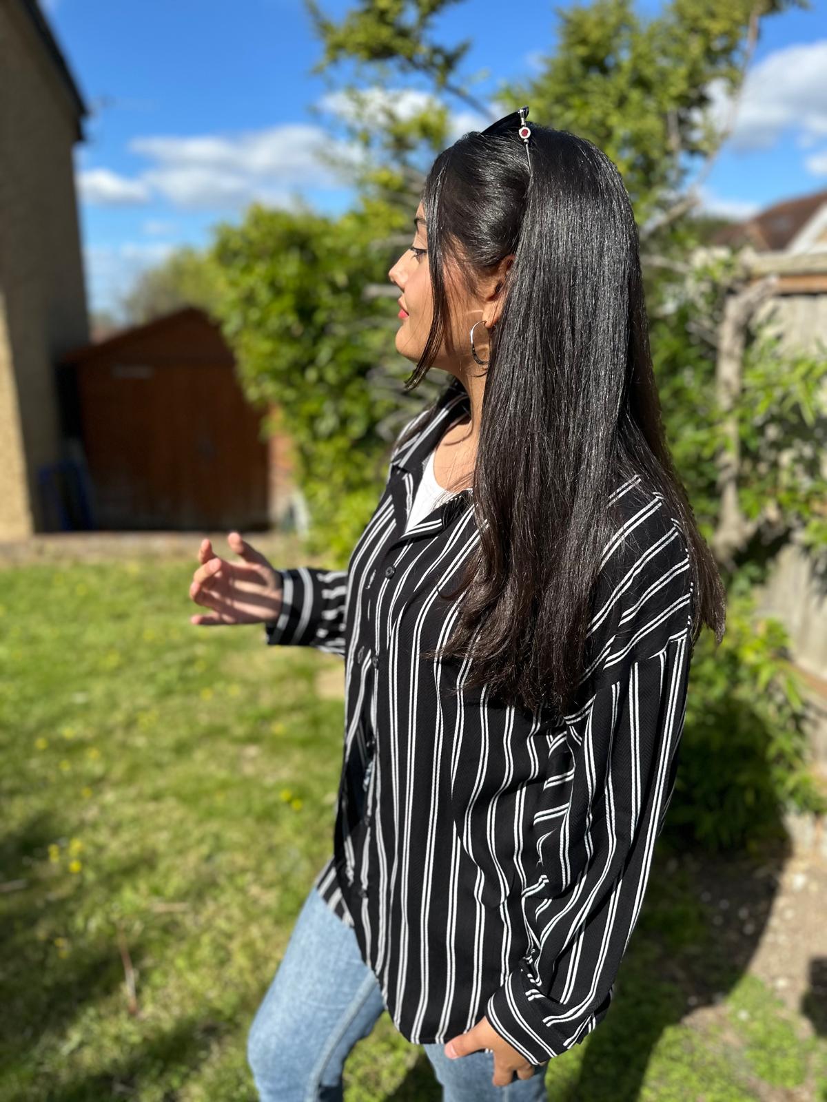 Oversized Striped Shirt