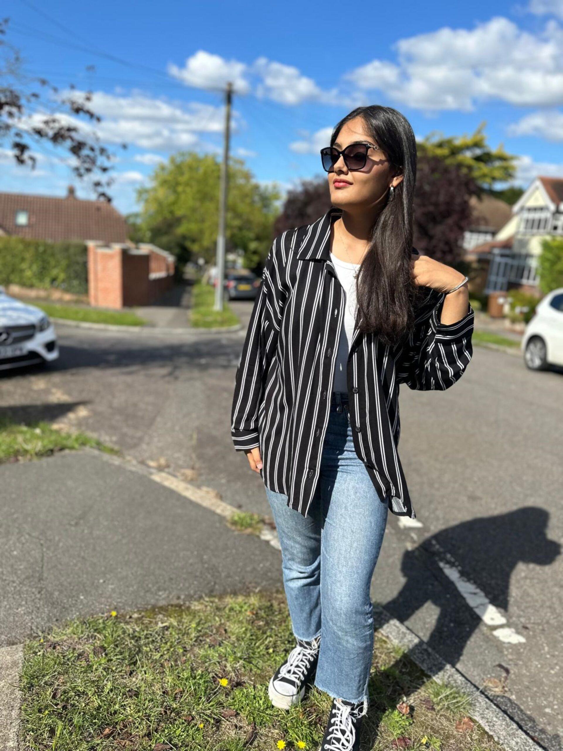 Oversized Striped Shirt