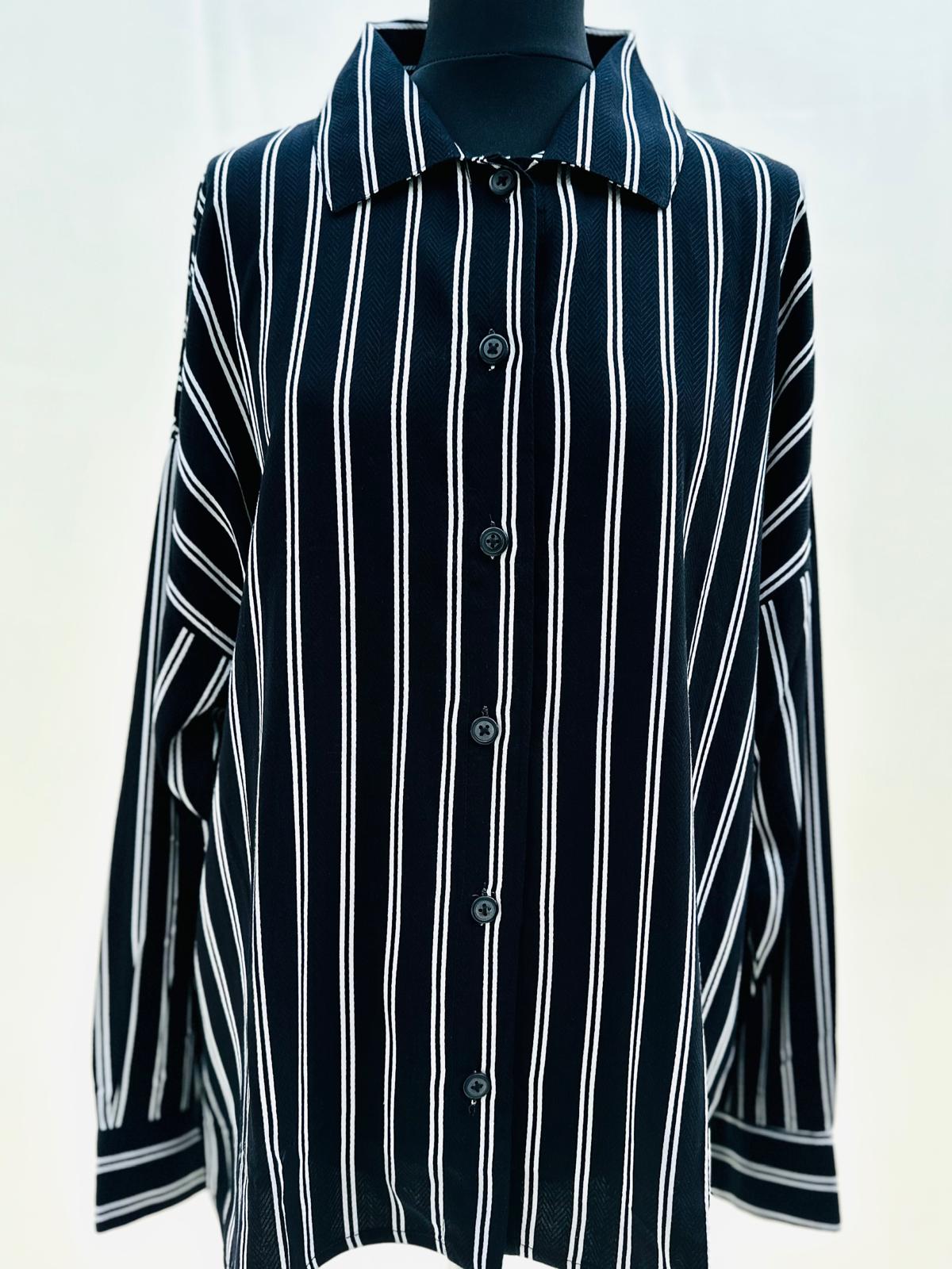 Oversized Striped Shirt