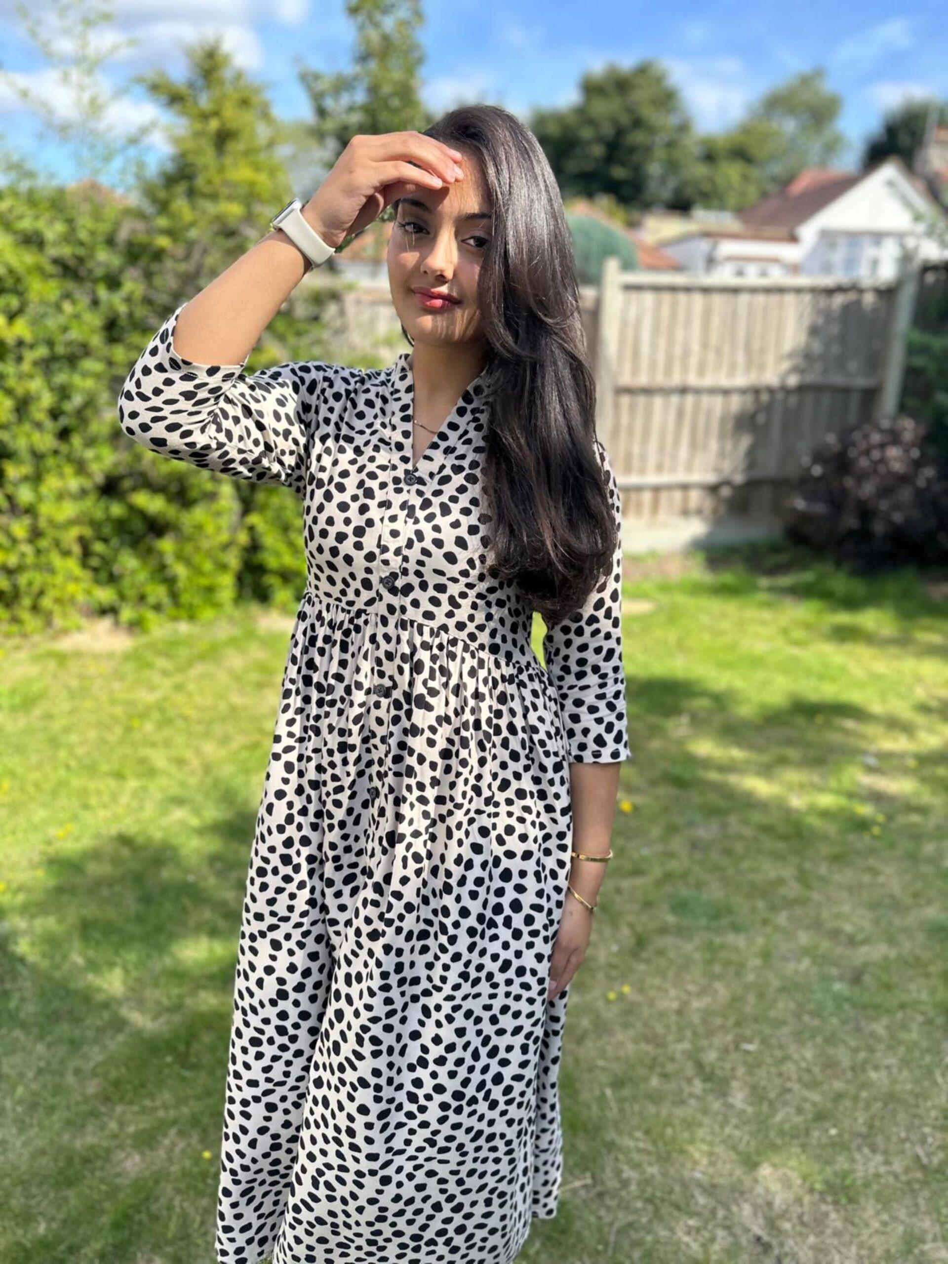 Cheetah Print Midi Dress