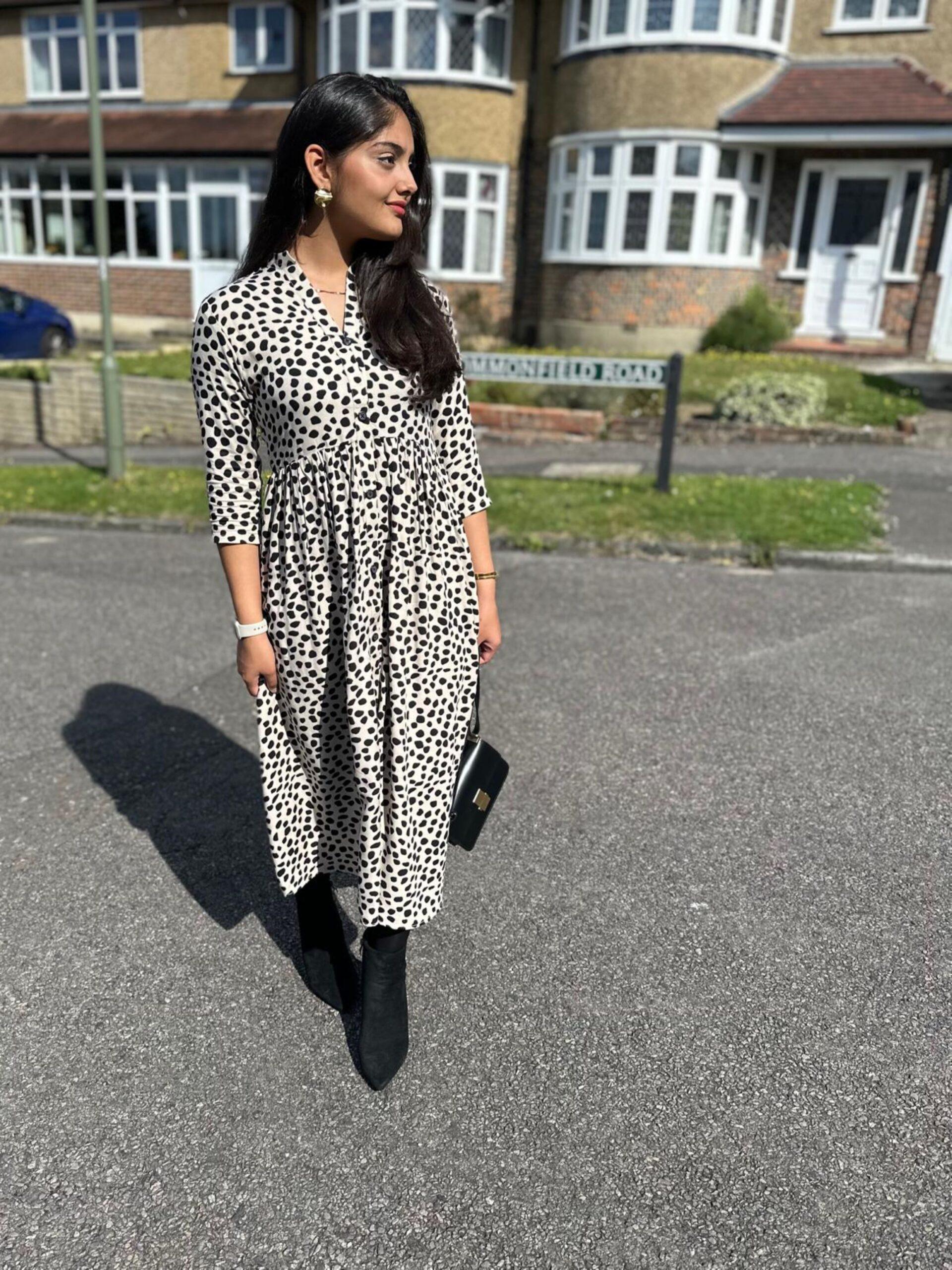 Cheetah Print Midi Dress