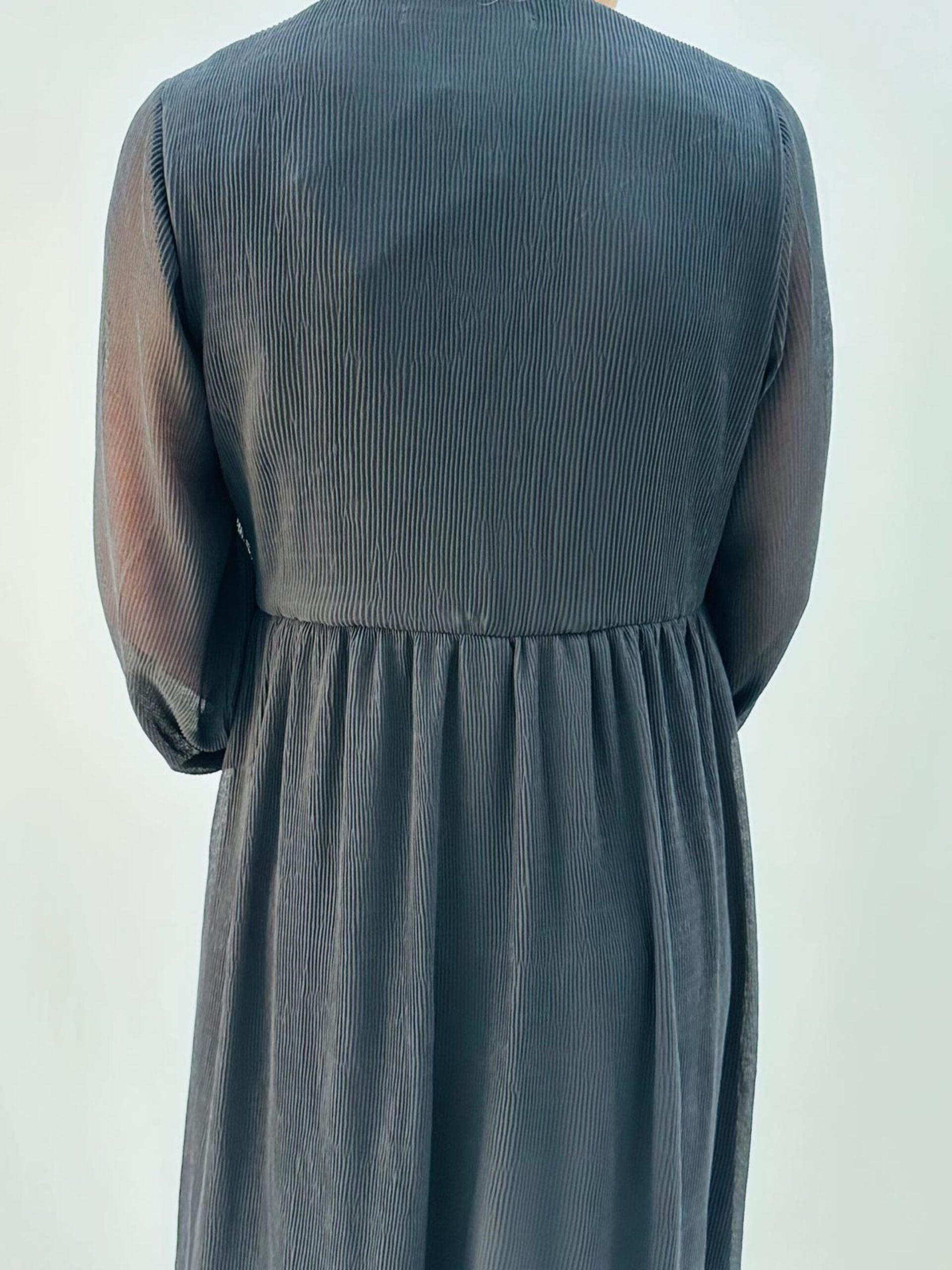 Black Pleated Dress