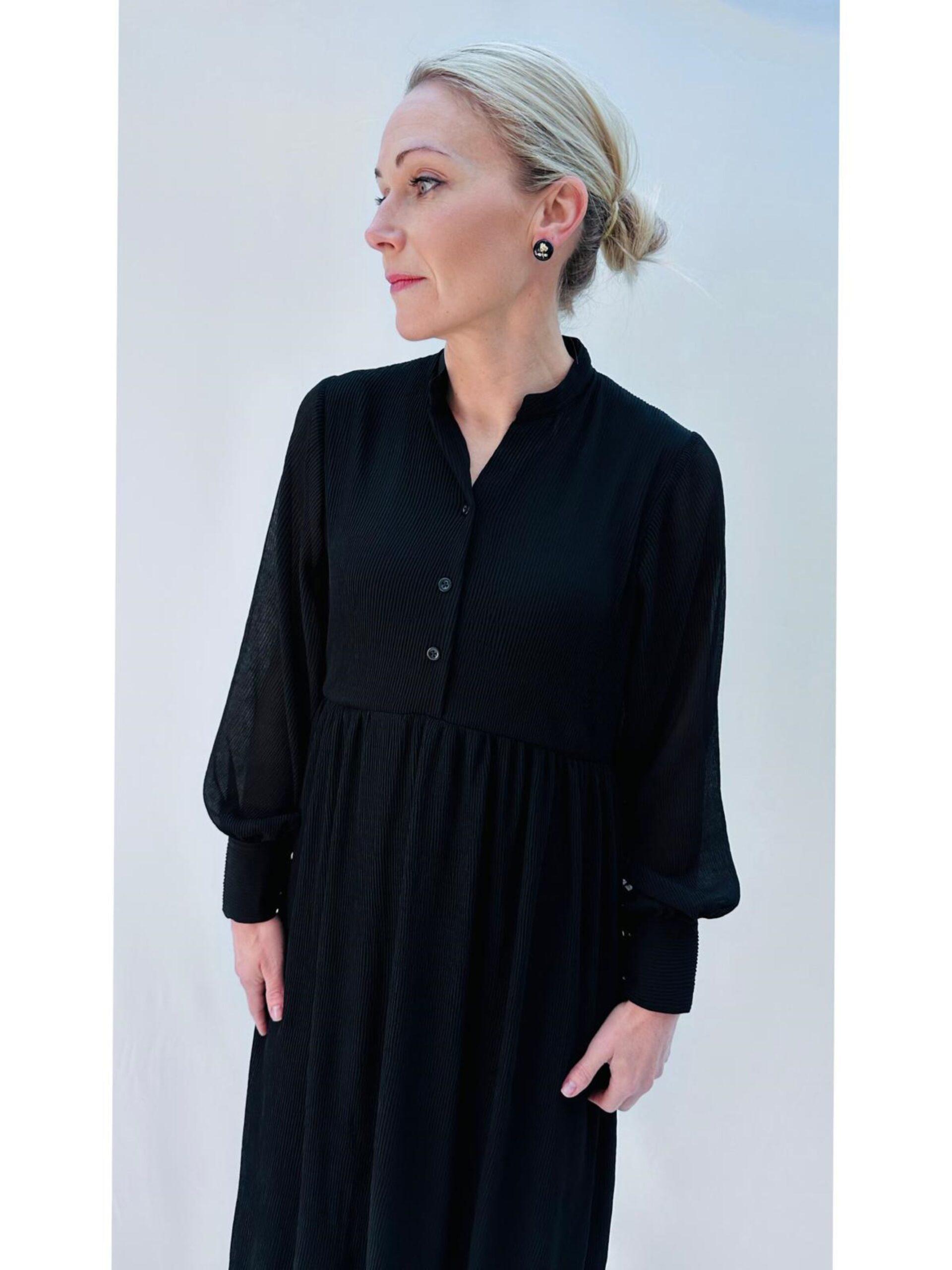 Black Pleated Dress