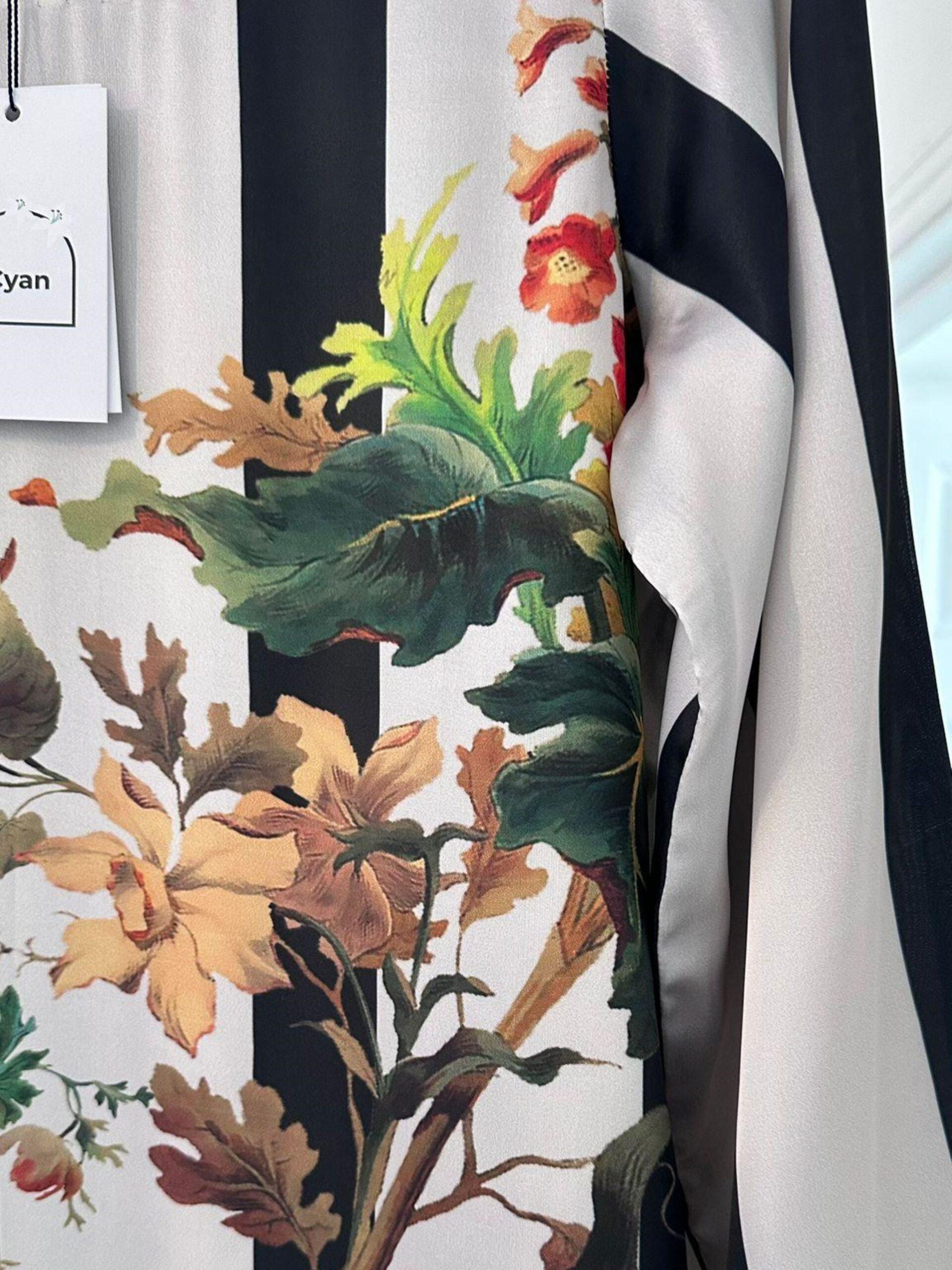 Beige and Black Silk Kurta